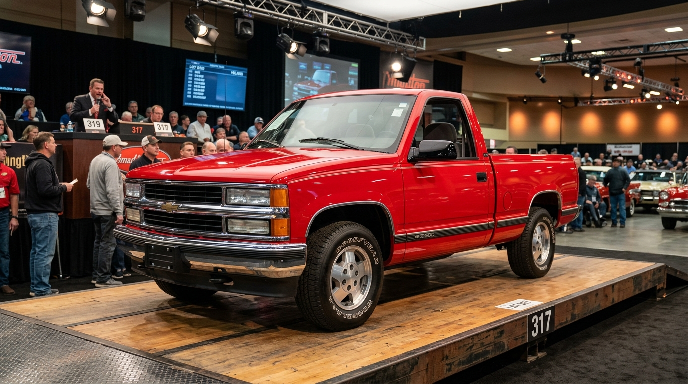 1994 Chevrolet GMT400 C1500 Silverado on auction block showing 31% above estimates at Barrett-Jackson Q1 2026